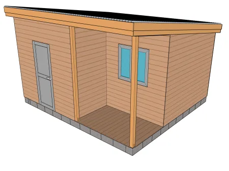 Allgemeine Abmessungen meines Gartenhauses 