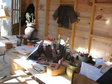 Das Büro des Künstlers 