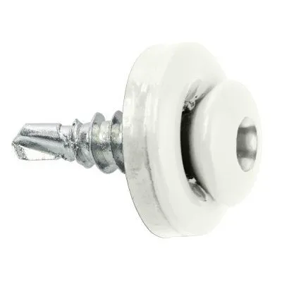 Befestigung für Aluminium-Lamellen – mit EPDM-Dichtung – mit farbigem Schraubenkopf - Réf. WSBP-T-48019-9010