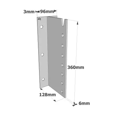 T-Balkenträger für HOLZ/BETON/STAHL - Réf. BTC360-B