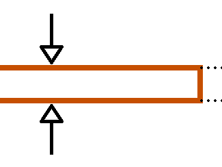 Überprüfung eines Rähms auf Querdruck 