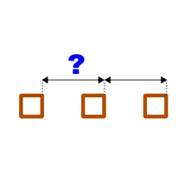 Bestimmen Sie die Achsabstände der Lamellenhalter.