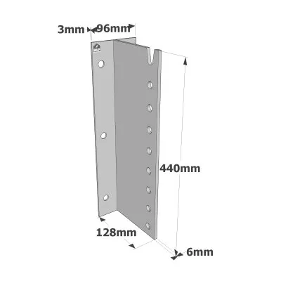 T-Balkenträger für HOLZ/BETON/STAHL - Réf. BTC440-B