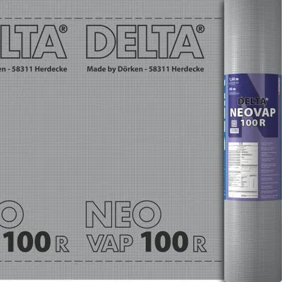 DELTA®-NEOVAP 100 R verstärkte reflektierende Dampfsperre - 1,50m x 50m - VERPACKUNG : Rolle - Réf. 02207460