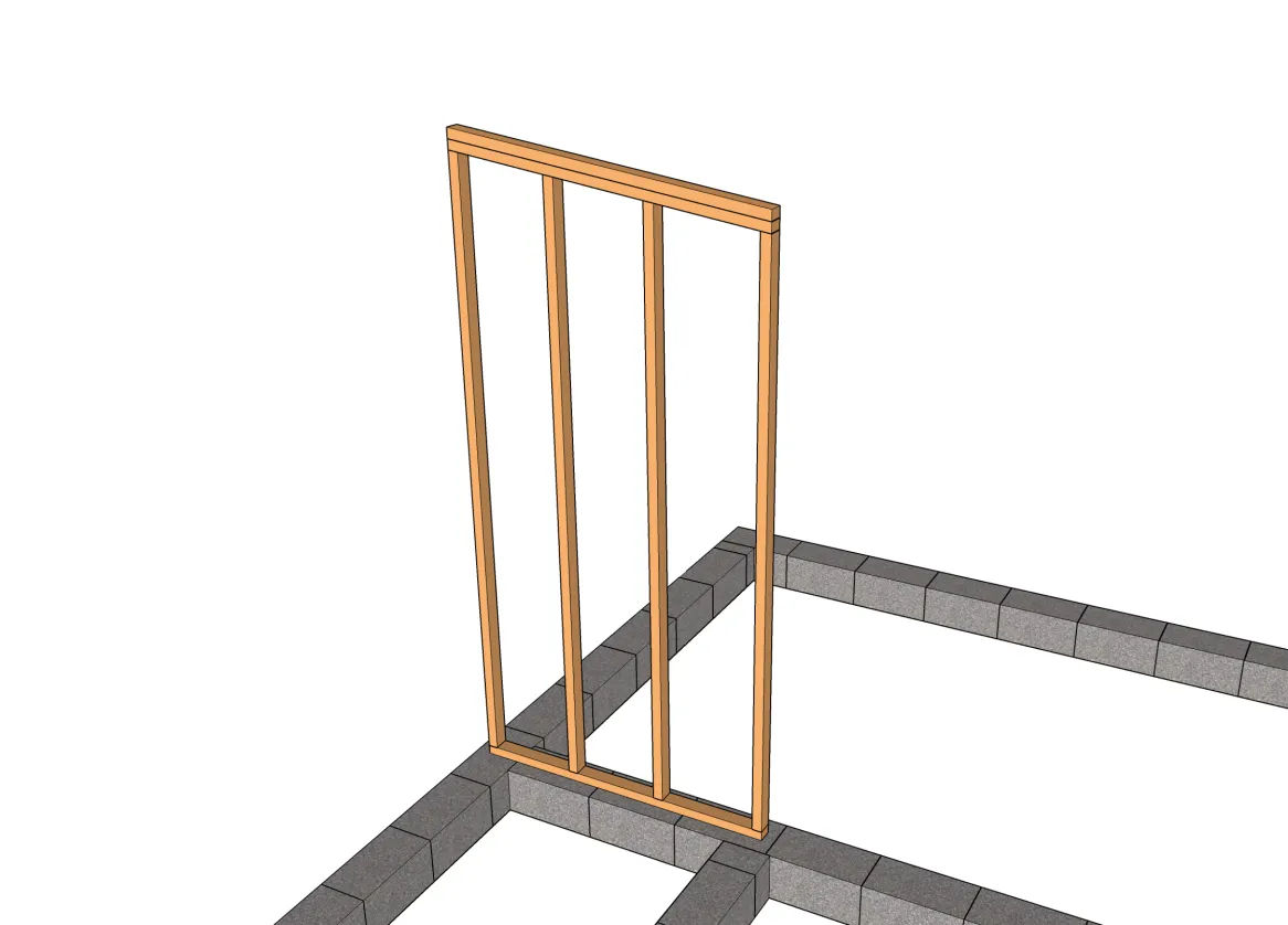 Ansicht Rahmen M2-Wand 