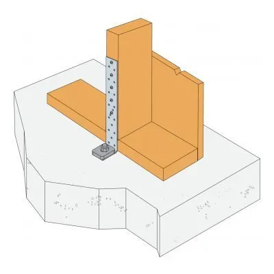 Zuganker 40x490x50mm Dicke 2mm - Réf. AH49050/2-FR