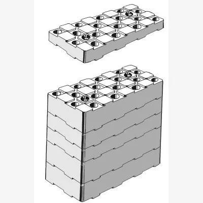 Box mit 100 Sätzen von 6 Bauklötzen - Réf. BFNE740