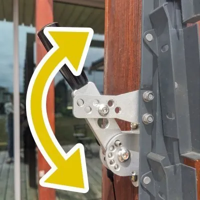Blade Locker: Lamellen-Betätiger/Arretierer mit 5 Positionen, für senkrechtes Paneel