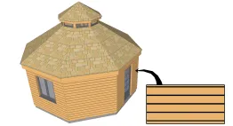 Horizontale Rhombusleiste