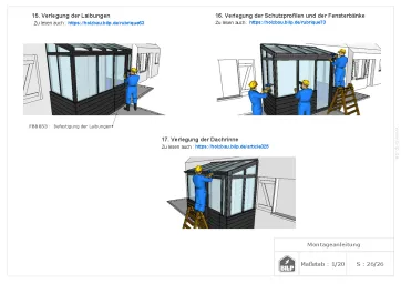 Montageanleitung (Auszug) für Modell FALIA