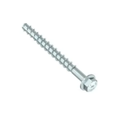 HECO MULTI-MONTI-PLUS SS-Schraube – Sechskantkopf mit Sockel – weiß verzinkt – D20 x L130 - Réf. 54276