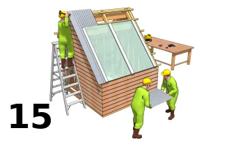 Poser les plaques en polyesther