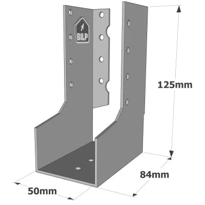 Balkenschuhe mit innenliegenden Schenkeln, SAI CLASSIC-Serie (Dicke 2 mm) - Réf. SAIL300/50/2
