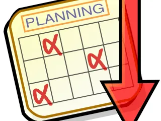 Ich mache den Zeitplan 