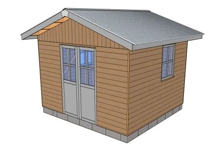 Allgemeinabmessungen der Hütte