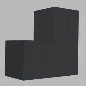 Echter Überblick über den SUNDIY Verbinder Matt Schwarz RAL 9005 120mm L-Form mit 2 Richtungen