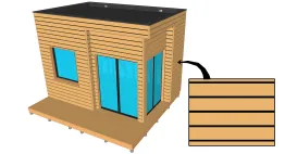 Horizontale Rhombusleiste