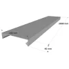 Mauerabdeckung - Serie 200 - Stahl 75/100 - Länge 3000 - Réf. CP75-200-3000
