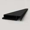 XL-Aluminiumblatt 29 mm, Länge 2 m, RAL9005 strukturiertes Mattschwarz