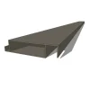 XL-Aluminiumlamelle 29 mm, Länge 2m35, RAL 7006 strukturiertes Beigegrau