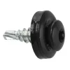 Befestigung für Aluminium-Lamellen – mit EPDM-Dichtung – mit farbigem Schraubenkopf - Réf. WSBP-T-48019-9005_10