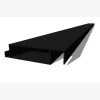 XL-Aluminiumblatt 29 mm, Länge 2m35, RAL9005 strukturiertes Mattschwarz