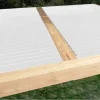 XL-Aluminiumblatt 29 mm, Länge 2 m, RAL9010 strukturiertes Verkehrsweiß