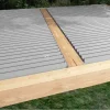XL-Aluminiumblatt 29 mm, Länge 2 m, RAL9006 strukturiertes Aluminiumgrau