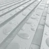 XL-Aluminiumblatt 29 mm, Länge 2m35, RAL9006 strukturiertes Aluminiumgrau
