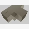 Verbinder 90mm in 4 Richtungen - T-Form