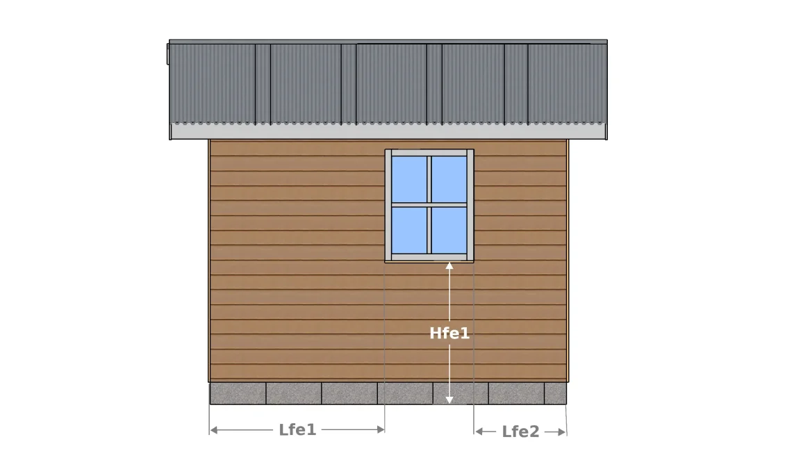 Ansicht Seitenfassade links 