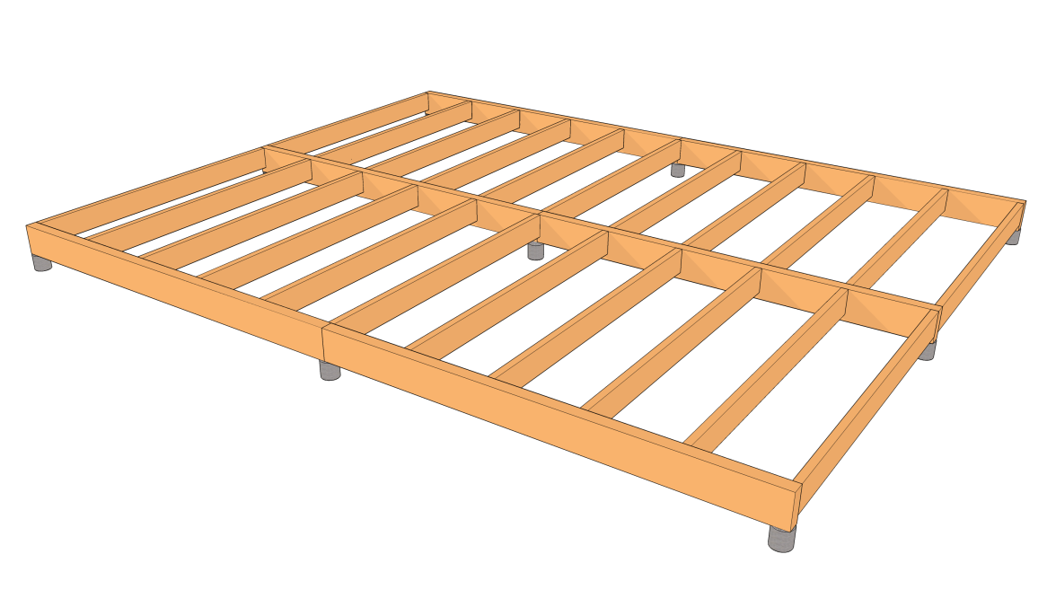 Plateformes sur appuis ponctuels