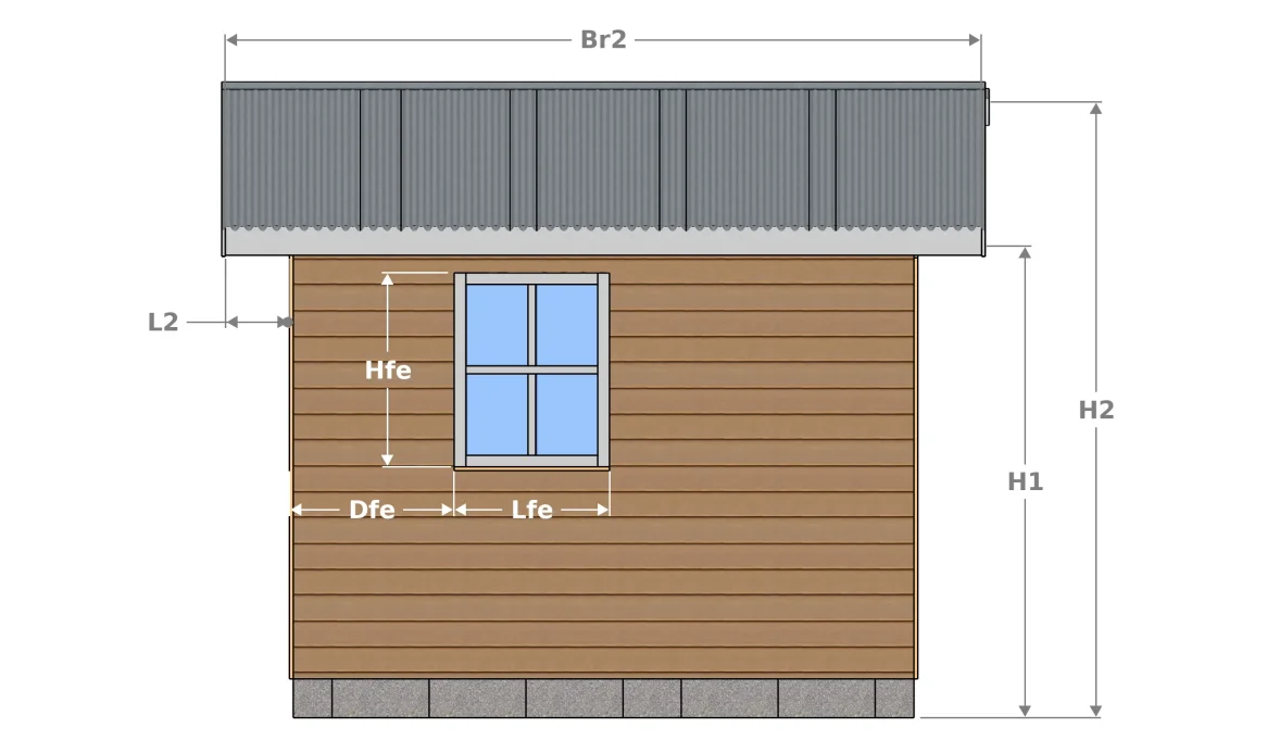 Ansicht Seitenfassade rechts 