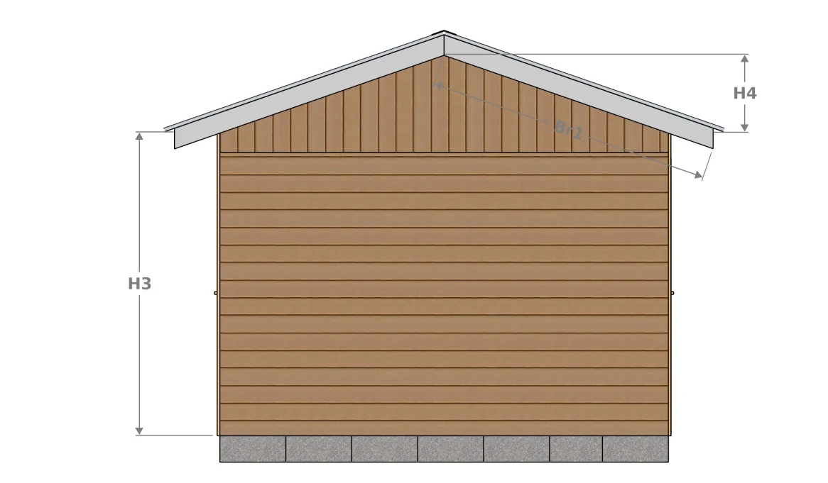 Ansicht hintere Fassade