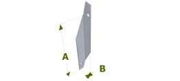 Dimensions des pattes de solivage trapézoidales