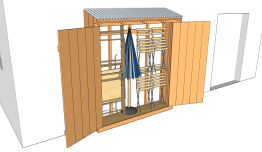 Rangement des mobiliers de jardin: Variante 8B