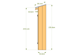 Dimensions façades latérales