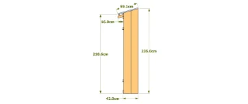 Dimensions façades latérales