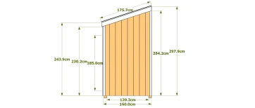 Dimensions façades latérales