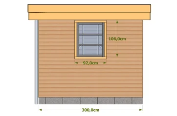 Dimensions façade latérale droite