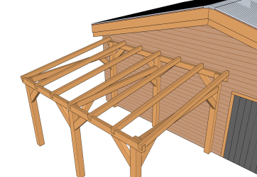 Vue chevron carport