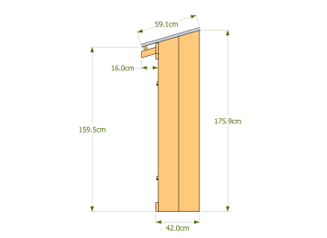 Dimensions façades latérales