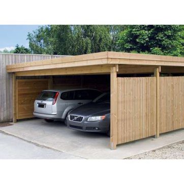 carport de style contemporain