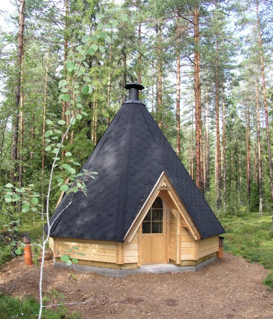 Skandinavische Hütte 