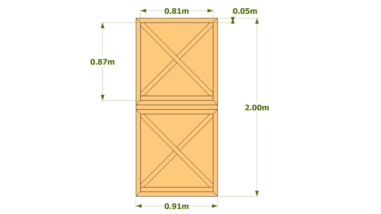 Dimensions de la porte